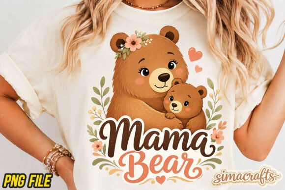 Download Mama Bear PNG, Cute Mom Shirt, Mom Tee - Mama bear Collection